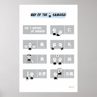 武士道の七徳 ポスター