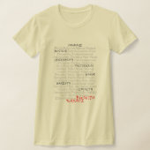 武士道の婦人は細身のTシャツという理念を持つ Tシャツ (レイダウン)