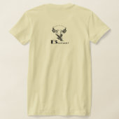 武士道の婦人は細身のTシャツという理念を持つ Tシャツ (レイダウン裏面)