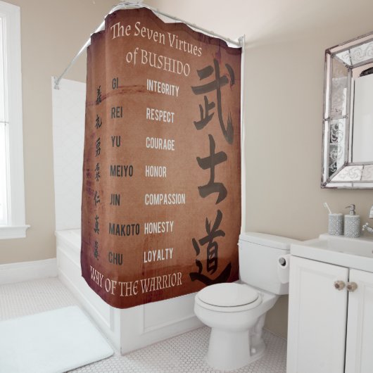 武士道の徳 シャワーカーテン (インサイチュ)