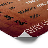 武士道の徳 ポスター (角)