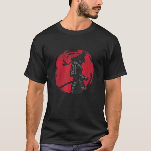 武士道の武士道のコード日本の剣士 Tシャツ (正面)