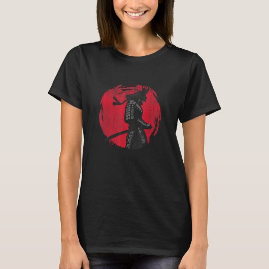 武士道の武士道のコード日本の剣士 Tシャツ (正面)
