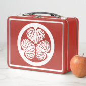 武士道弁当徳川白紋章 メタルランチボックス (インサイチュ)