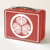 武士道弁当徳川白紋章 メタルランチボックス (裏面)