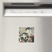 武士道忍者日本浮世絵武士 マグネット (インサイチュ (食洗機))