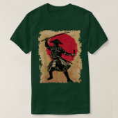 武士道日本のの武士道が日に日に開くW Tシャツ (デザイン正面)