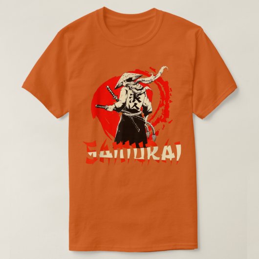 武士道日本の剣士 Tシャツ (デザイン正面)