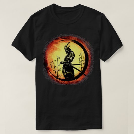 武士道日本武士日本のレトロ芸術 Tシャツ (デザイン正面)