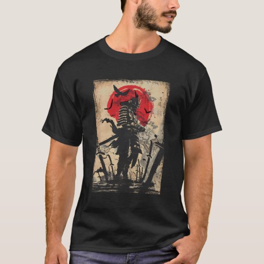 武士道武士道コード日本の剣士 Tシャツ (正面)