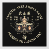 武士道武術アーツ空手テコンドスタジオ ウィンドウサイン (シート)