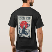 武士道精神日本アート Tシャツ (裏面)