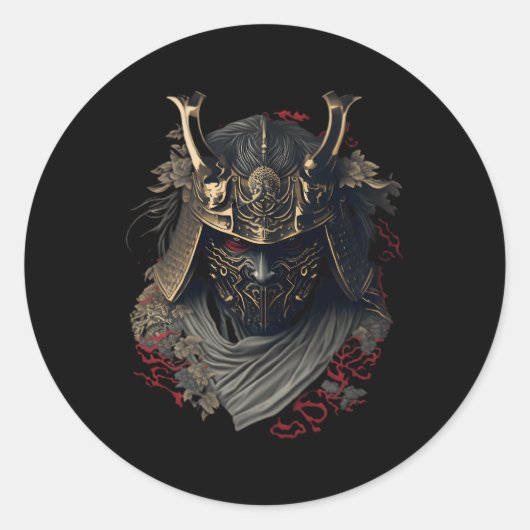 武士道鬼文化日本の館 ラウンドシール (正面)