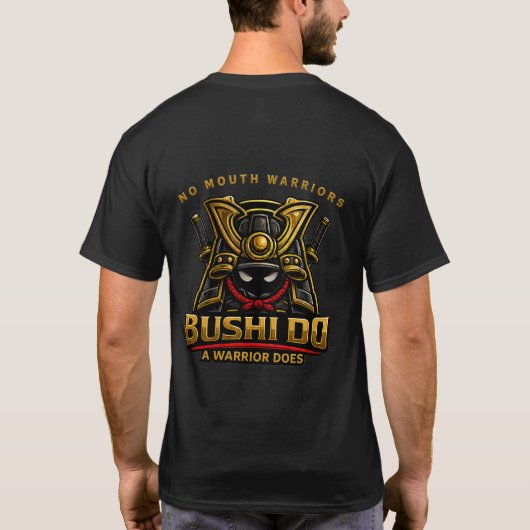 武士道 ノー・マウス・ウォリアーズ Tシャツ (裏面)