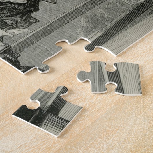 武士 ジグソーパズル (側面)