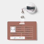 武士 バッジ (裏面（伸縮クリップ）)