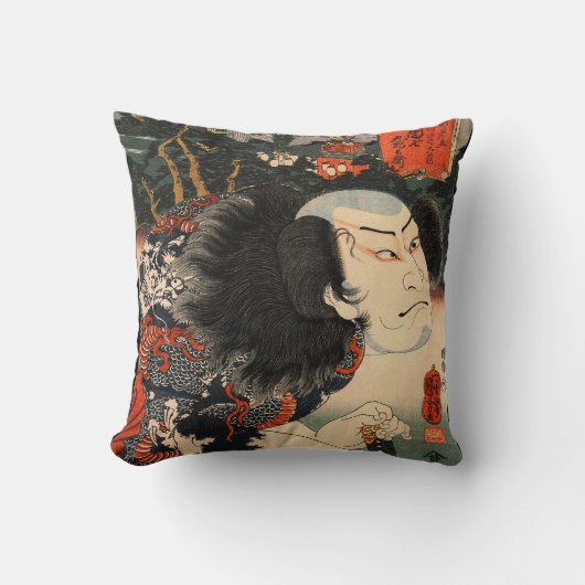 武士、日本のな戦士 クッション (正面)