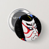 武士 缶バッジ (正面&裏面)