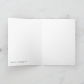 武士IIの挨拶状の垂直 カード (内部)