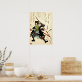 武家浪人築岡芳年(1869年) ポスター (キッチン)