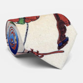 武州千住,北斎千手、北斎、浮世絵から富士山を望む ネクタイ (ロール)