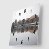 武漢の動物園の中国。古代の中国のスタイル スクエア壁時計 (傾斜)