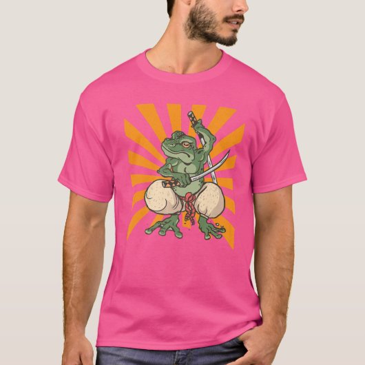 武者蛙サムライ Tシャツ (正面)