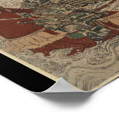 武者騎馬弓矢 ポスター (角)