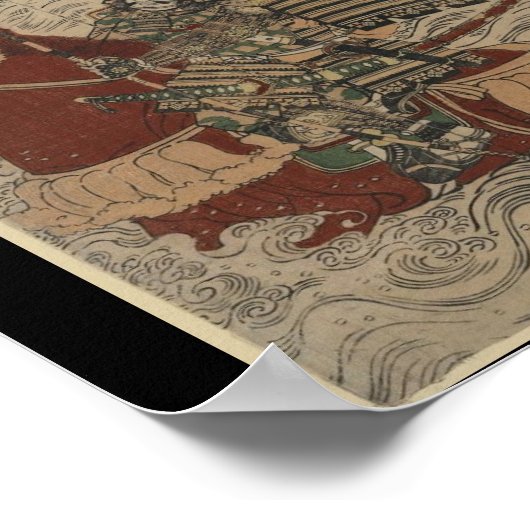 武者騎馬弓矢 ポスター (角)