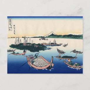 武蔵国佃島(北斎) ポストカード