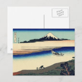 武蔵国多摩川(北斎) ポストカード (正面/裏面)