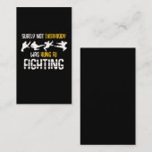 武術おもしろいアーツジョークククンフーファイティング 名刺 (正面/裏面)