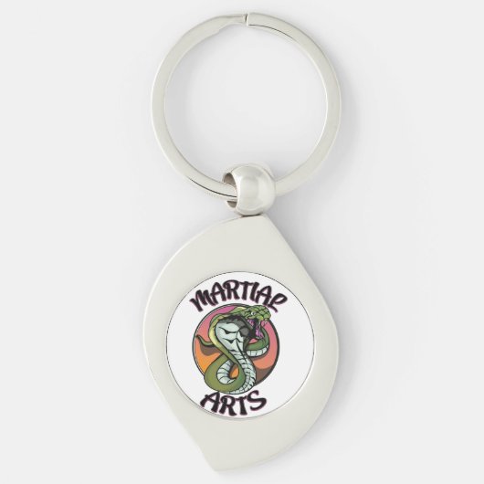 武術の蛇 キーホルダー (正面)