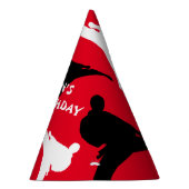 武術アーツの誕生日パーティー帽子と空手ポーズ パーティーハット (右)