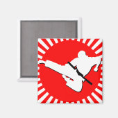 武術アーツの赤い光線 マグネット (正面/裏面)