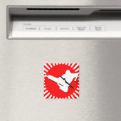 武術アーツの赤い光線 マグネット (インサイチュ (食洗機))