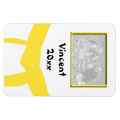 武術アーツイエローベルト写真 マグネット (横)