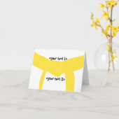 武術アーツイエローベルト カード (黄色い花)