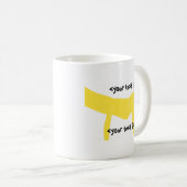 武術アーツイエローベルト コーヒーマグカップ (正面右)