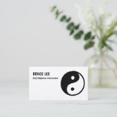 武術アーツインストラクターカスタムQR 名刺 (スタンド正面)