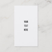 武術アーツインストラクター名刺 名刺 (裏面)