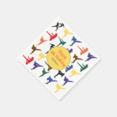 武術アーツオブジャパン空手パーティーハッピーバースデー スタンダードカクテルナプキン (角)