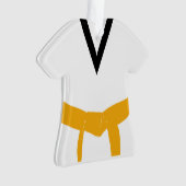 武術アーツオレンジベルトユニフォーム オーナメント (正面)