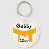 武術アーツオレンジベルト キーホルダー (正面)