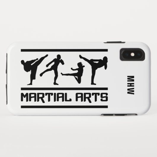 武術アーツカスタムーのモノグラムの電話ケース Case-Mate iPhoneケース (裏面(横))