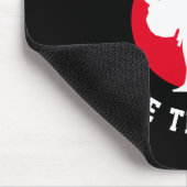 武術アーツカスタムー空手キックシルエット マウスパッド (コーナー)