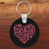 武術アーツガールズカーテハート キーホルダー (正面)