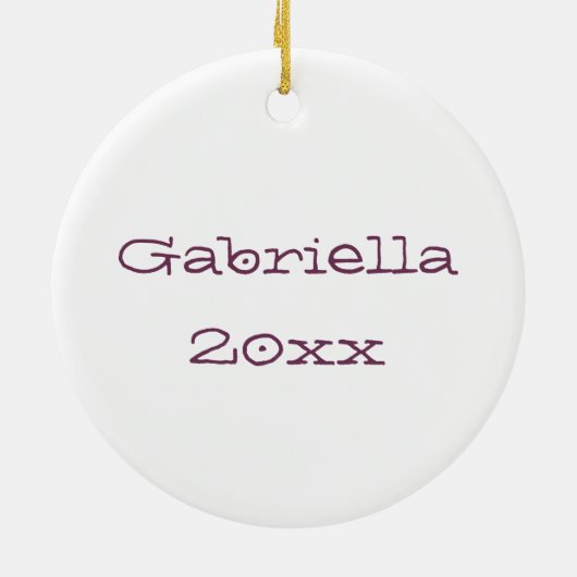 武術アーツガールピンクバタフライ セラミックオーナメント (裏面)