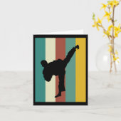 武術アーツキックボクシングカラートテコンドーレトロデ カード (黄色い花)