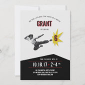 武術アーツクンフーカラテ誕生日招待状 招待状 (正面)